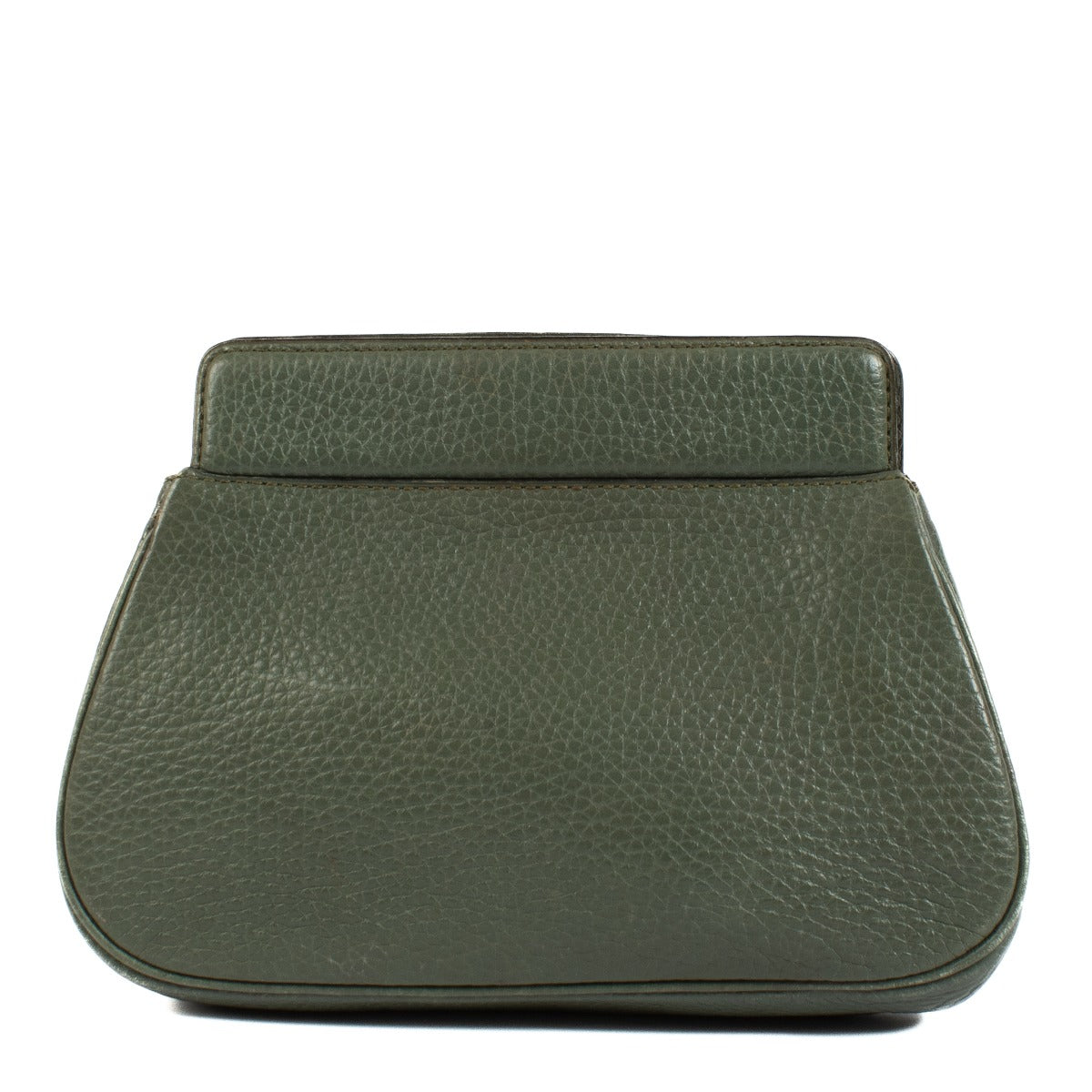 Shop safe online at Labellov in Antwerp, Brussels and Knokke this 100% authentic second hand Delvaux Green Leather Pouch