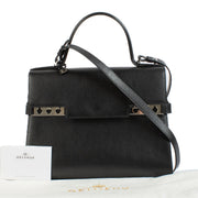 Shop safe online at Labellov in Antwerp, Brussels and Knokke this 100% authentic second hand Delvaux Black Supple Calf Tempête GM Bag