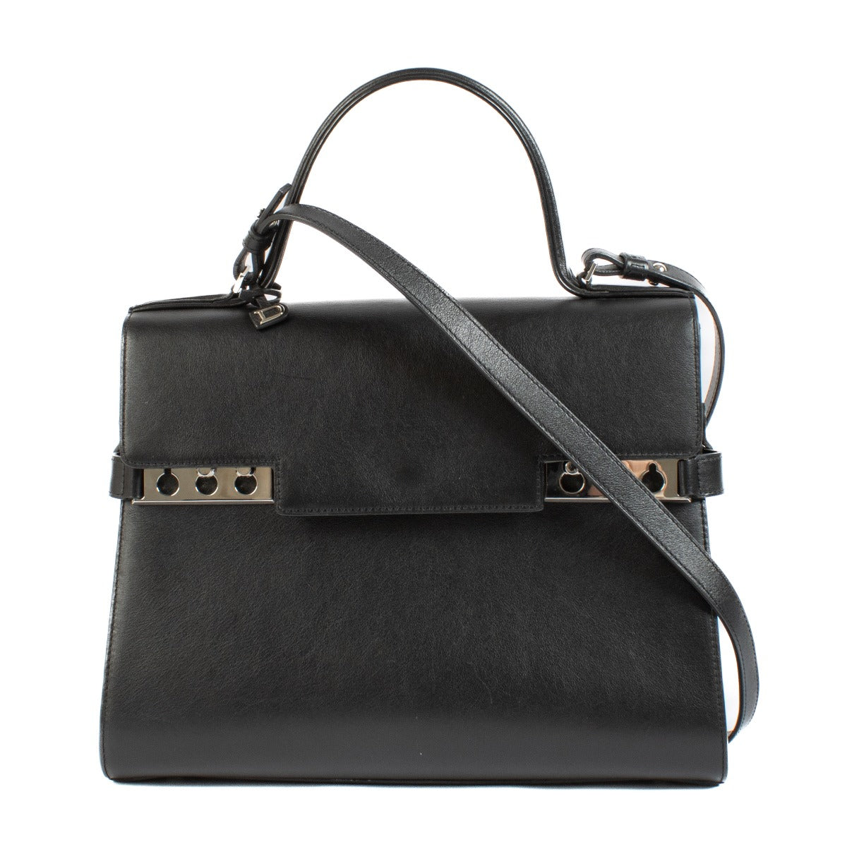 Shop safe online at Labellov in Antwerp, Brussels and Knokke this 100% authentic second hand Delvaux Black Supple Calf Tempête GM Bag