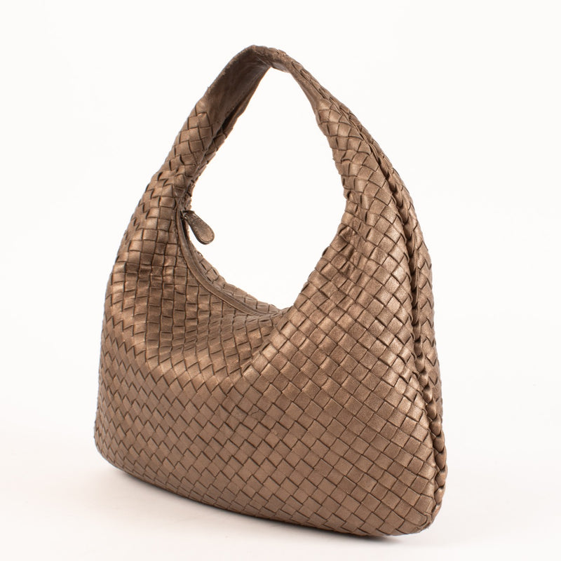 Authentic Pre-loved Bottega Veneta Metallic Veneta Hobo Bag on Labellov.com