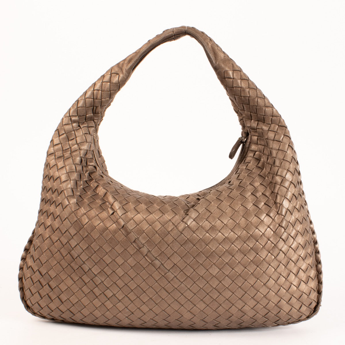 Authentic Pre-loved Bottega Veneta Metallic Veneta Hobo Bag on Labellov.com