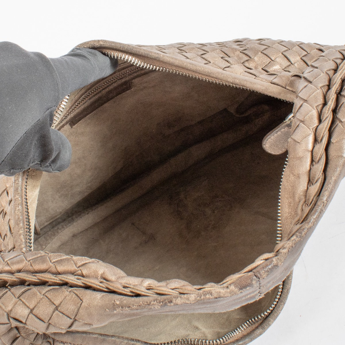 Authentic Pre-loved Bottega Veneta Metallic Veneta Hobo Bag on Labellov.com