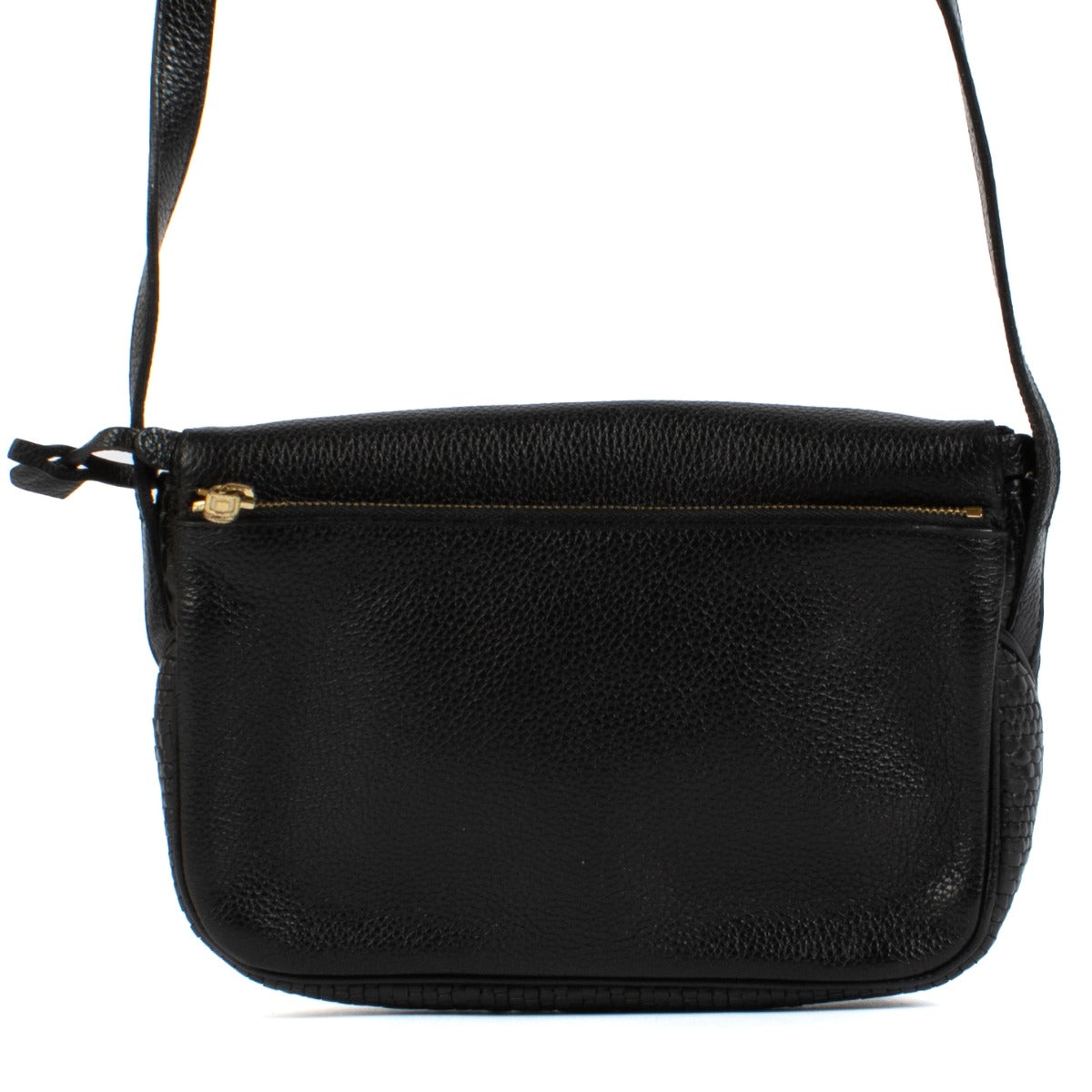 Delvaux Black Toile de Cuir Macao Crossbody Bag