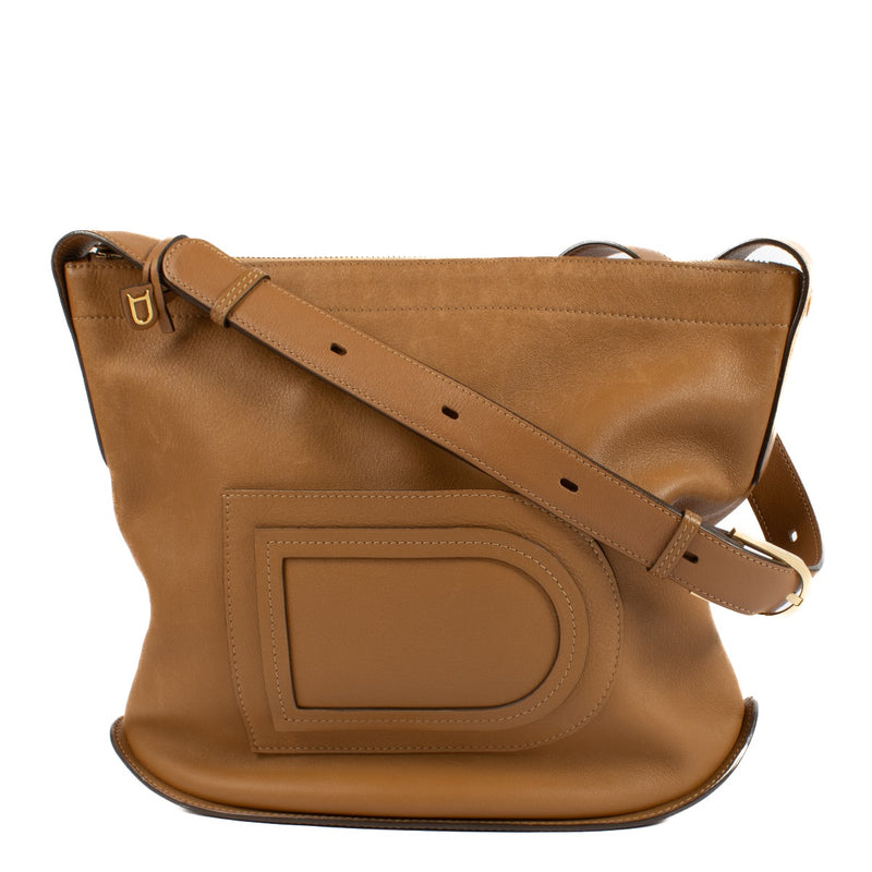 Buy an authentic second hand Delvaux Fauve Pin Baudrier Shoulder Bag in good condition at Labellov.