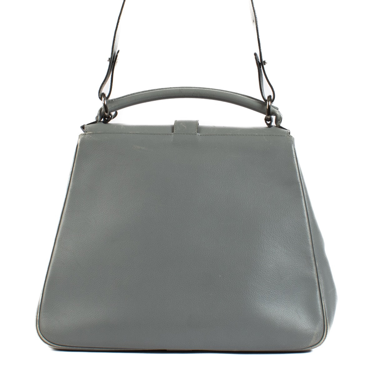 Buy an authentic second hand Delvaux Grey Gin Fizz Shoulder Bag in good condition at Labellov.
