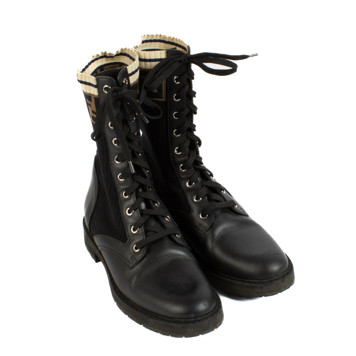 Fendi Black Rockoko Boots - Size 40