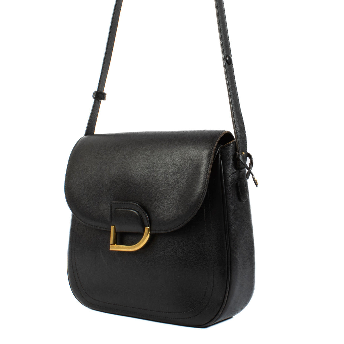 Delvaux Black Leather Vintage Bag