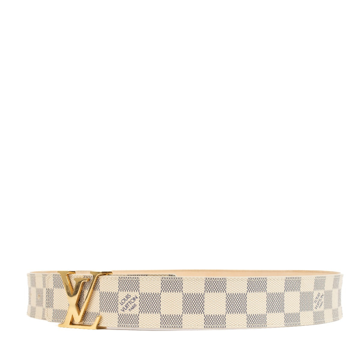 Ceinture Louis Vuitton Damier Azur Initiales - Taille 85