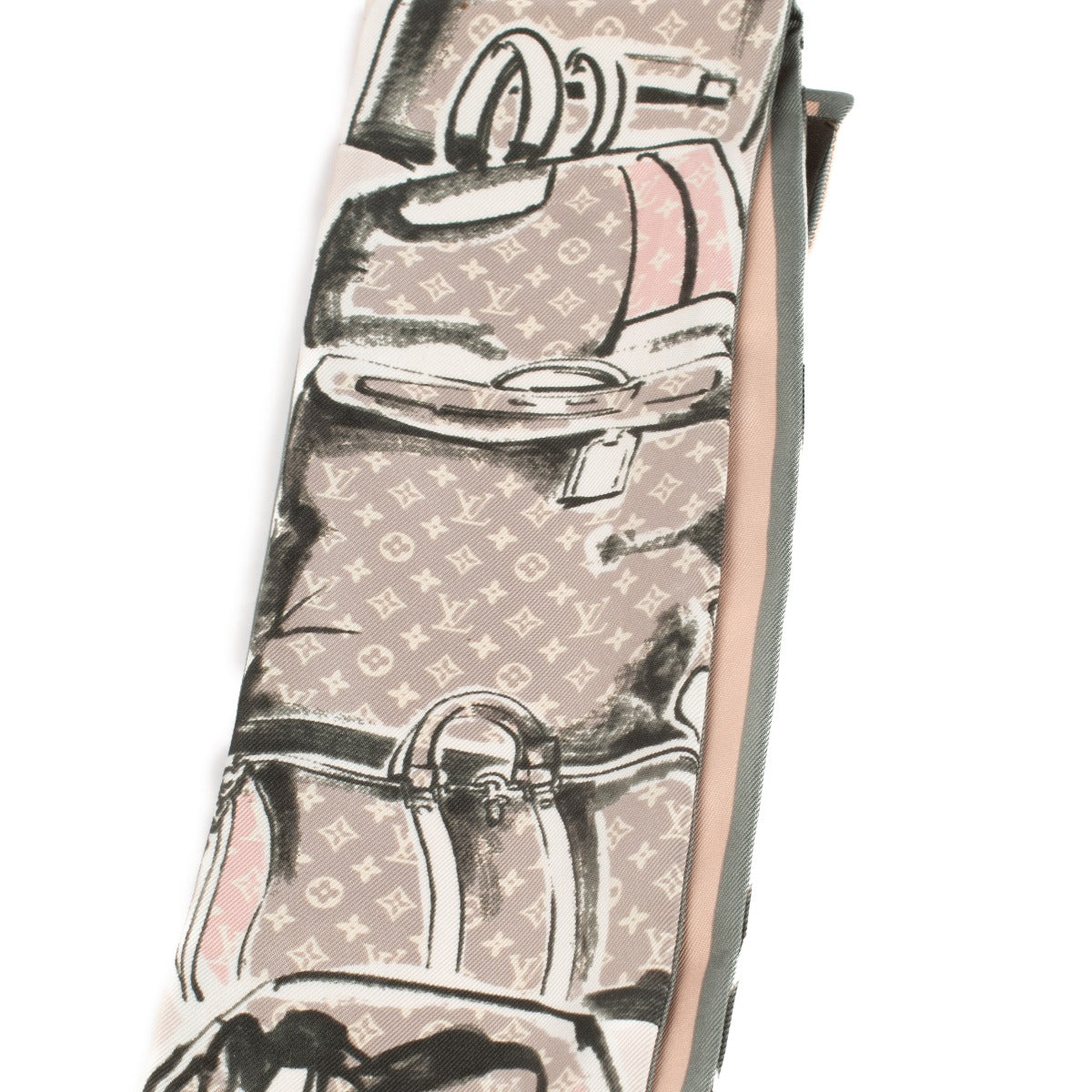 Louis Vuitton Pink Silk Trunk Bandeau