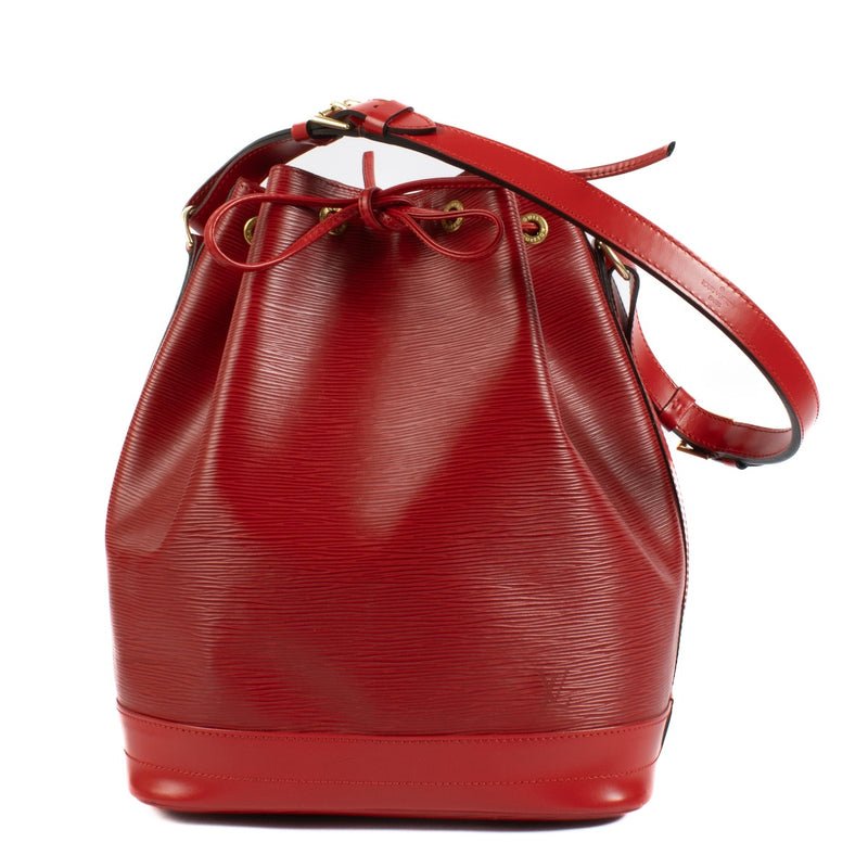 Louis Vuitton Red Epi Leather Noé Bucket Bag