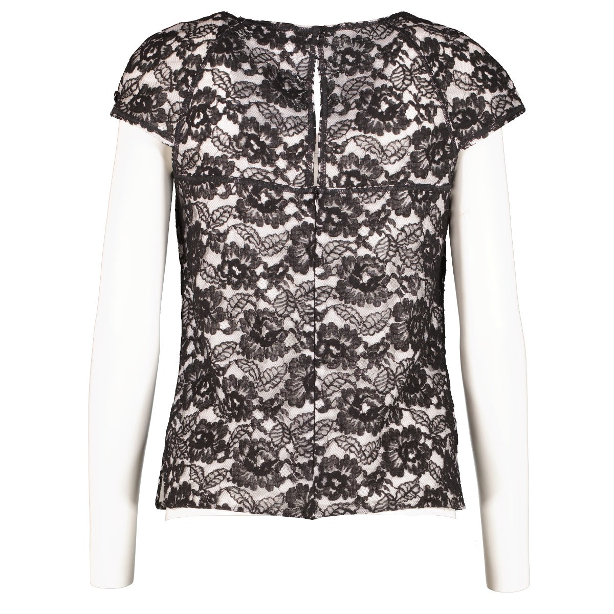 Shop safe online at Labellov in Antwerp, Brussels and Knokke this 100% authentic second hand Chanel Black Lace Top - Size FR 36