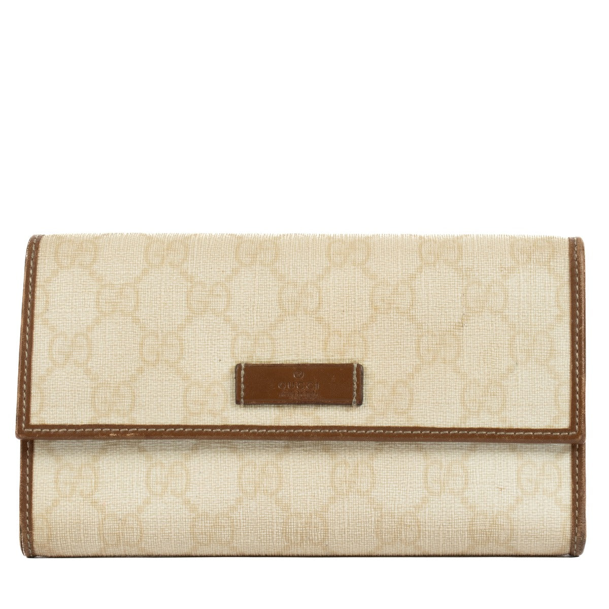 Gucci Beige GG Canvas Wallet