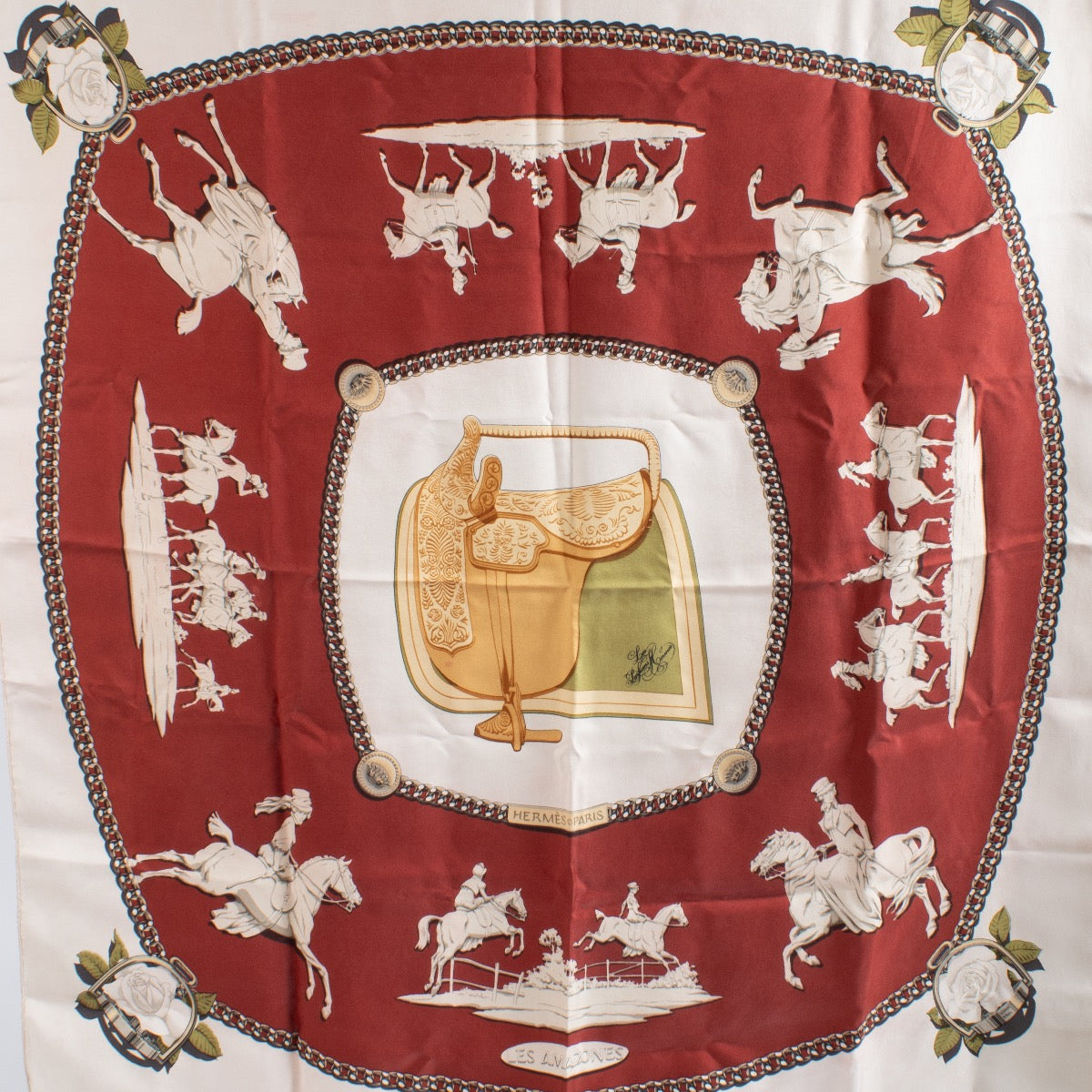 Shop 100% authentic second hand Hermès Les Amazones Scarf on Labellov.com