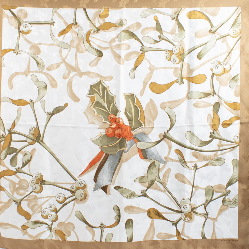 Hermès Multicolor Neige d'Antan Détail Silk Scarf