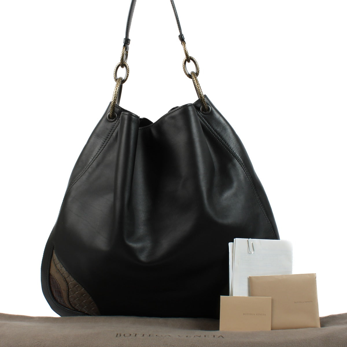 Sac Hobo Maxi Noir Bottega Veneta 50e Anniversaire