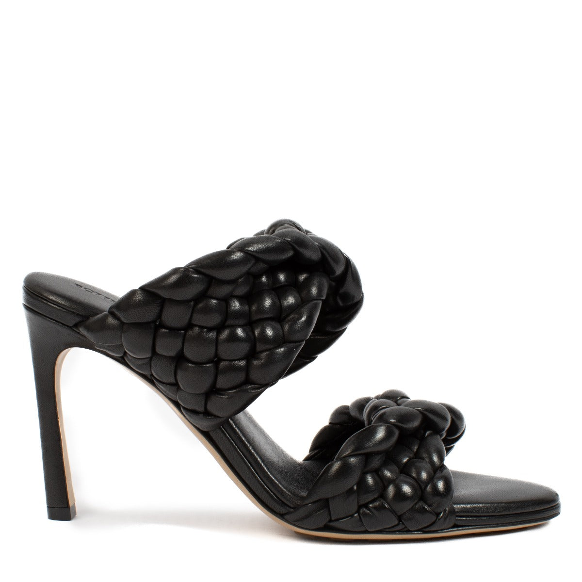 100% authentic pre loved Bottega Veneta Black Leather Curve Sandals - Size 37 1/2 on Labellov.com