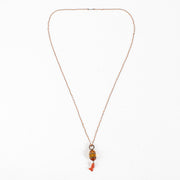 Authentic second hand Bottega Veneta Red Chain Necklace on Labellov.com