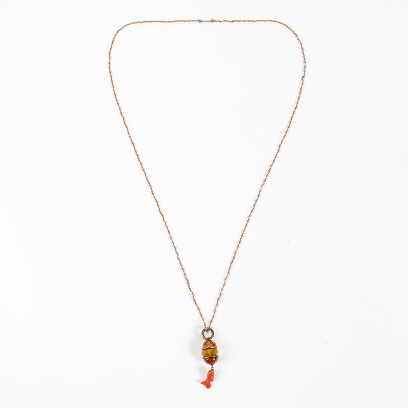 Authentic second hand Bottega Veneta Red Chain Necklace on Labellov.com