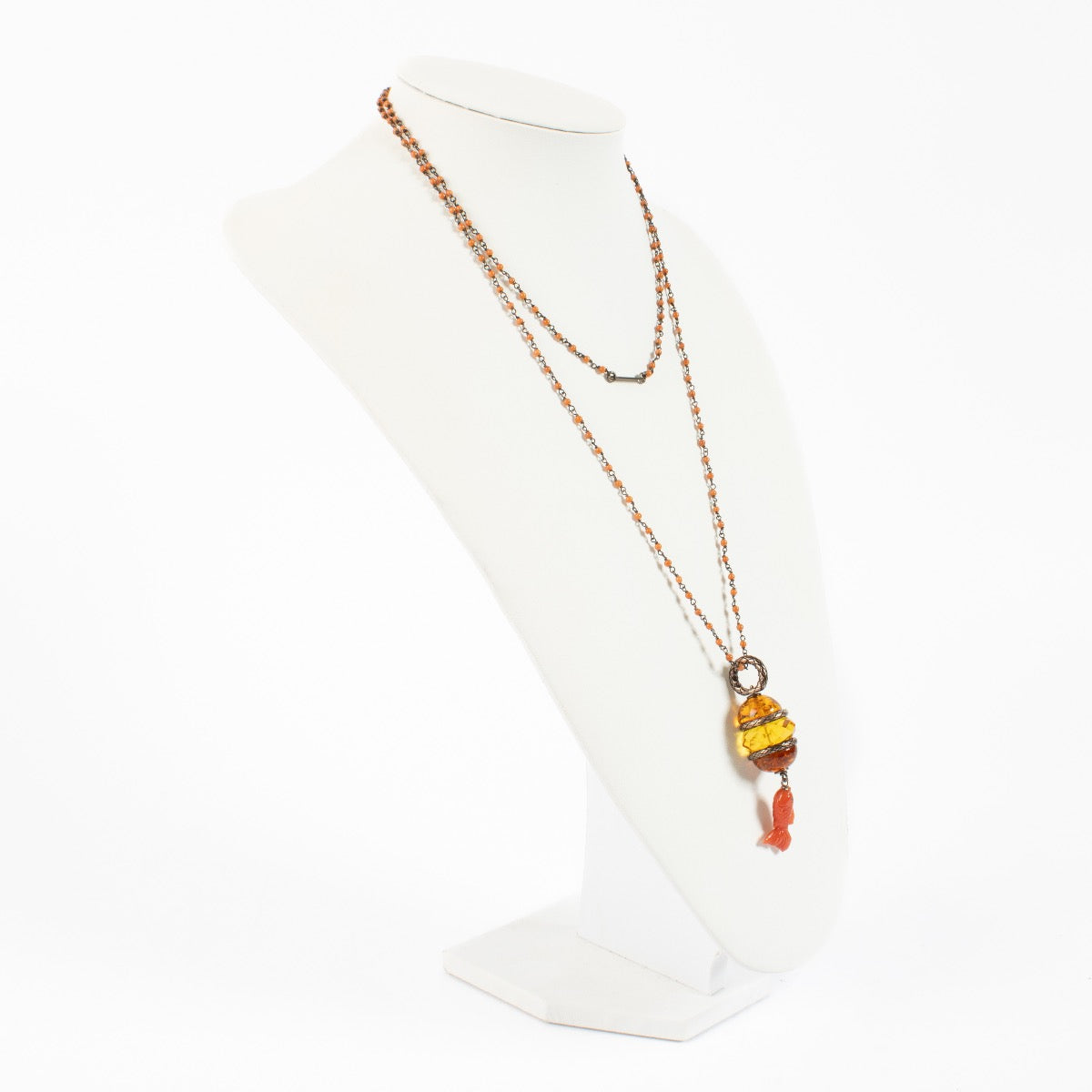 Authentic second hand Bottega Veneta Red Chain Necklace on Labellov.com