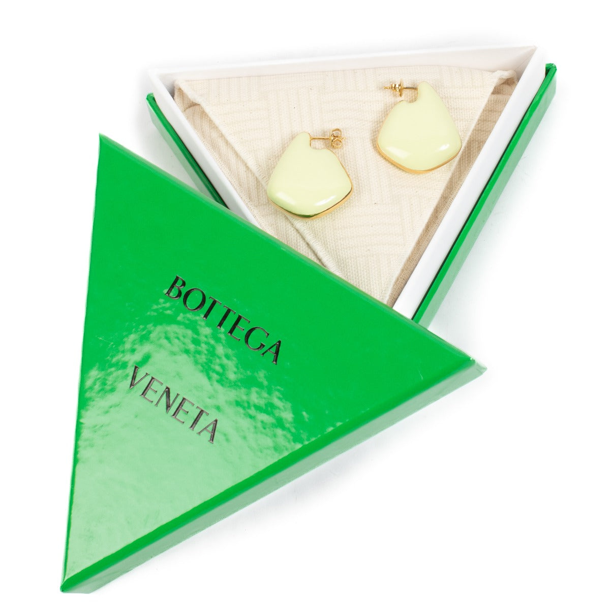 100% authentic pre loved Bottega Veneta Ice Cream Small Fin Earrings on Labellov.com