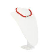 Shop safe online at Labellov in Antwerp, Brussels and Knokke this 100% authentic second hand Bottega Veneta Red Resin/Crystal Collar Necklace