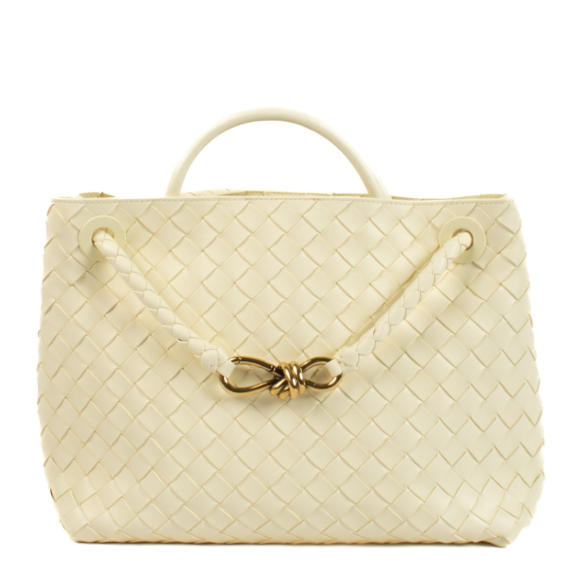 shop 100% authentic second hand Bottega Veneta Camomile Medium Andiamo Bag on Labellov.com