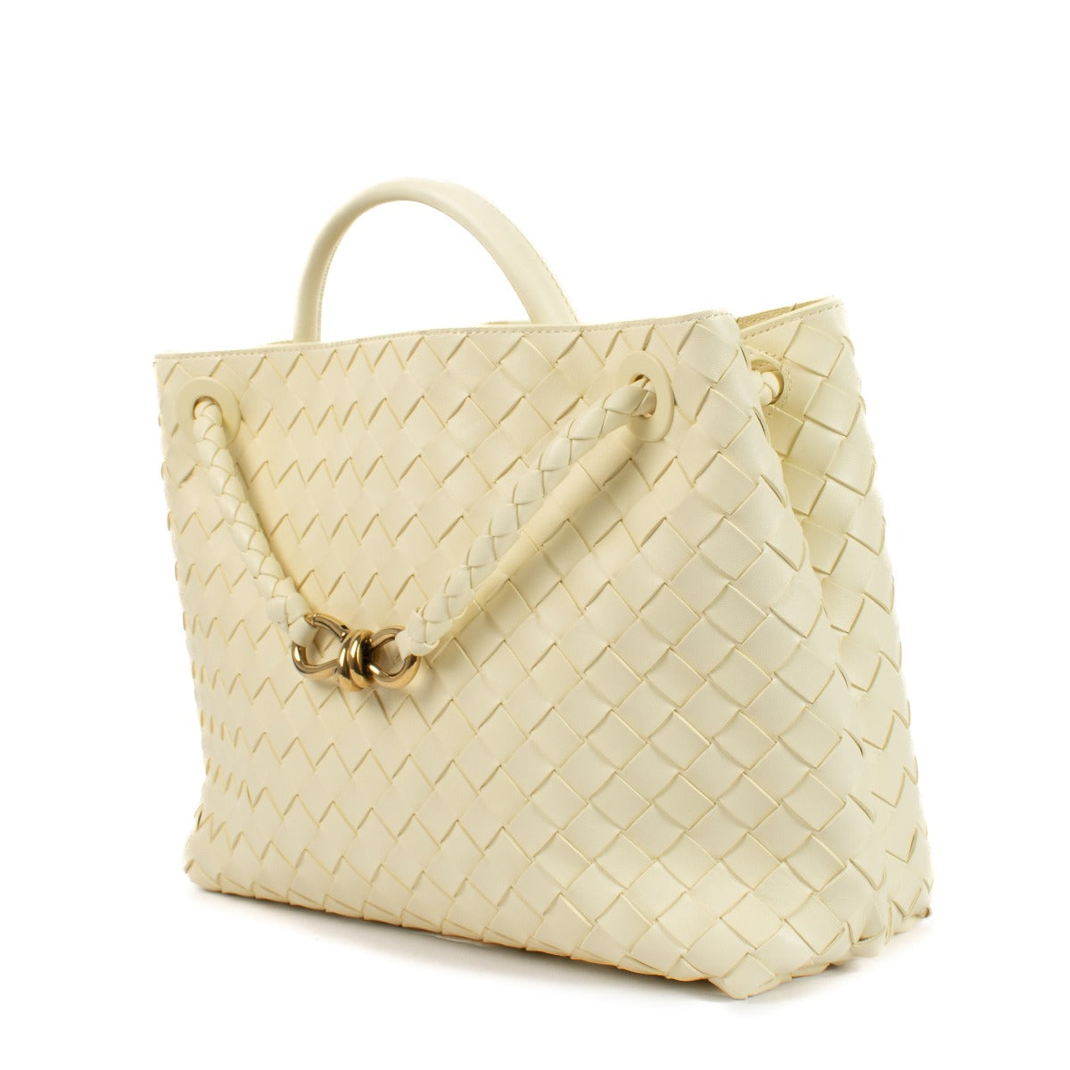 shop 100% authentic second hand Bottega Veneta Camomile Medium Andiamo Bag on Labellov.com