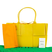 shop 100% authentic second hand Bottega Veneta Yellow Medium Arco Intreccio Bag on Labellov.com