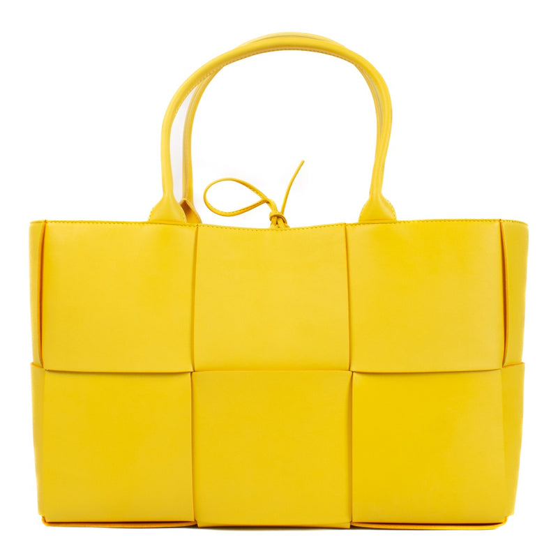 shop 100% authentic second hand Bottega Veneta Yellow Medium Arco Intreccio Bag on Labellov.com