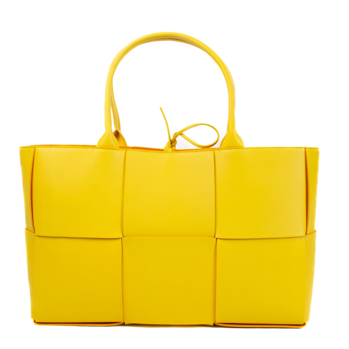 shop 100% authentic second hand Bottega Veneta Yellow Medium Arco Intreccio Bag on Labellov.com