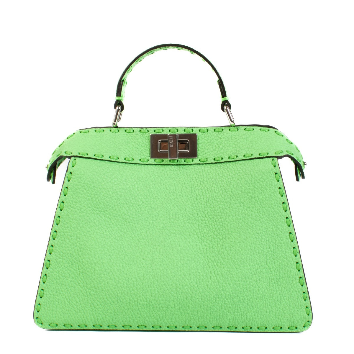 Shop safe online at Labellov in Antwerp, Brussels and Knokke this 100% authentic second hand Fendi Edamame Green Small Peekaboo Iseeu