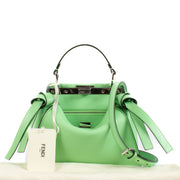 Shop safe online at Labellov in Antwerp, Brussels and Knokke this 100% authentic second hand Fendi Edamame Green Mini Peekaboo Bag