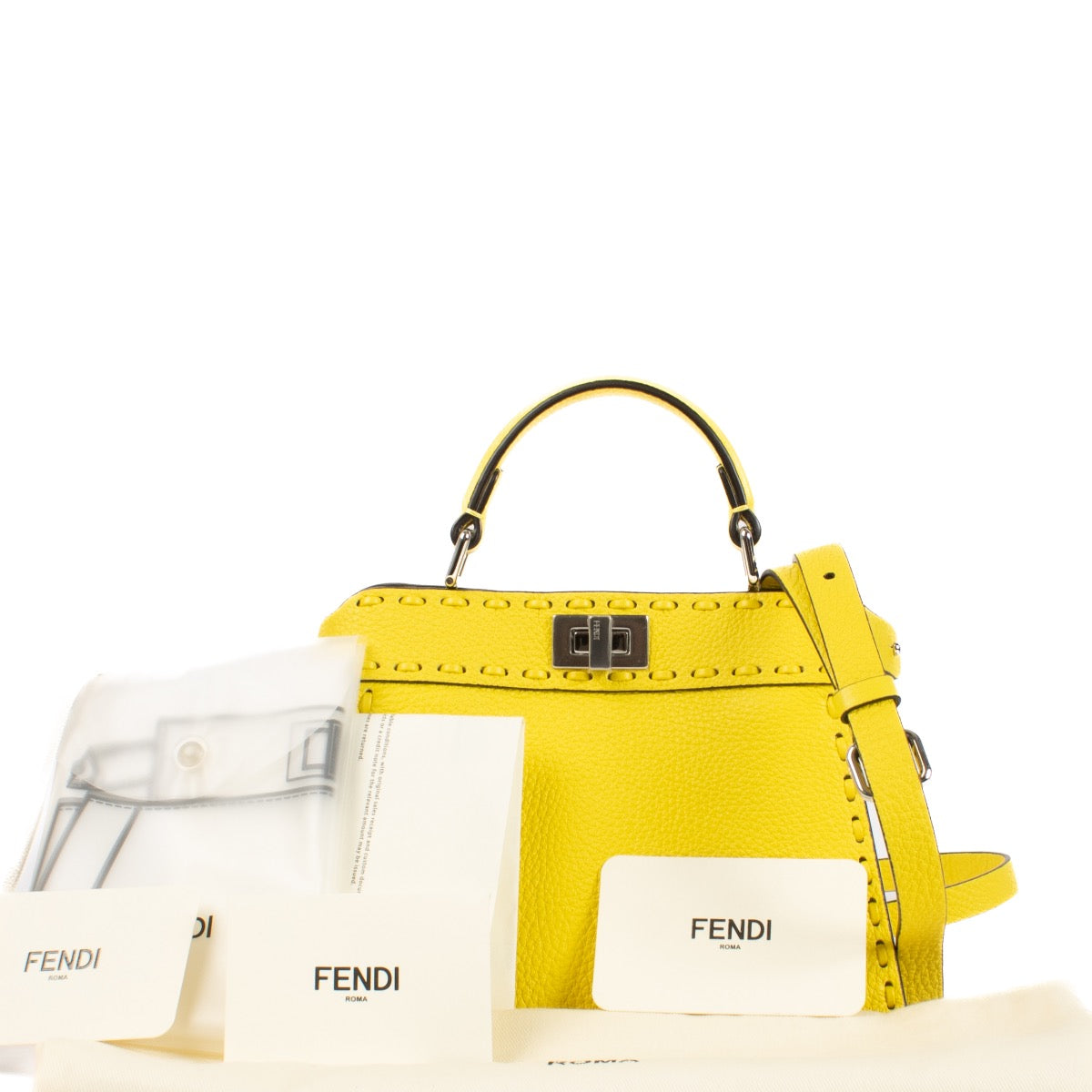 shop 100% authentic second hand Fendi Pomelo ISeeU Mini Peekaboo Bag on Labellov.com