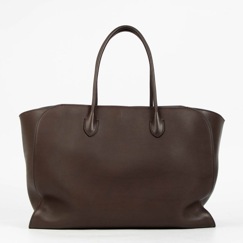 Authentic The Row Deep Brown Calfskin Marlo 17 Bag on Labellov.com
