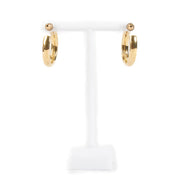Shop safe online at Labellov in Antwerp, Brussels and Knokke this 100% authentic second hand Christian Dior Gold Crystal Hoop Earrings