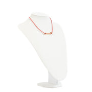 Shop safe online at Labellov in Antwerp, Brussels and Knokke this 100% authentic second hand Christian Dior by John Galliano Pink Logo Plate Necklace