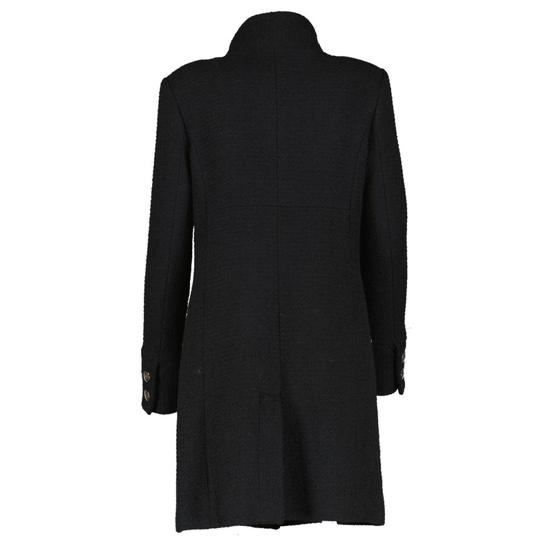 Shop 100% authentic secondhand Chanel 14A Tweed Black Coat - Size 38 on Labellov.com
