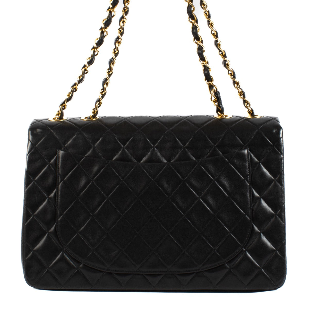 shop 100% authentic second hand Chanel Black Vintage Maxi Classic Flap Bag on Labellov.com