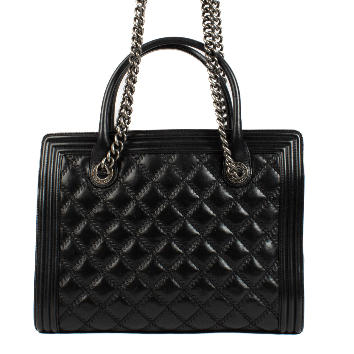 Chanel Black Boy Tote Shopper Bag