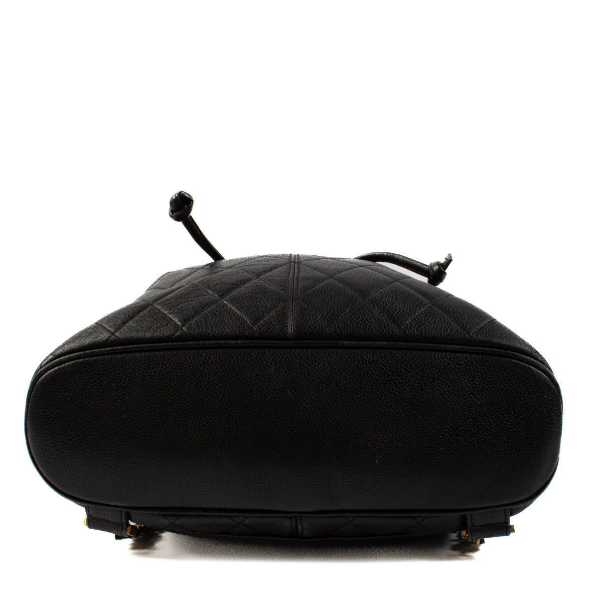 Chanel Black Vintage CC Quilted Backpack