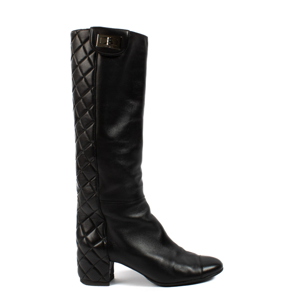 Chanel Black 2.55 Boots - size 39