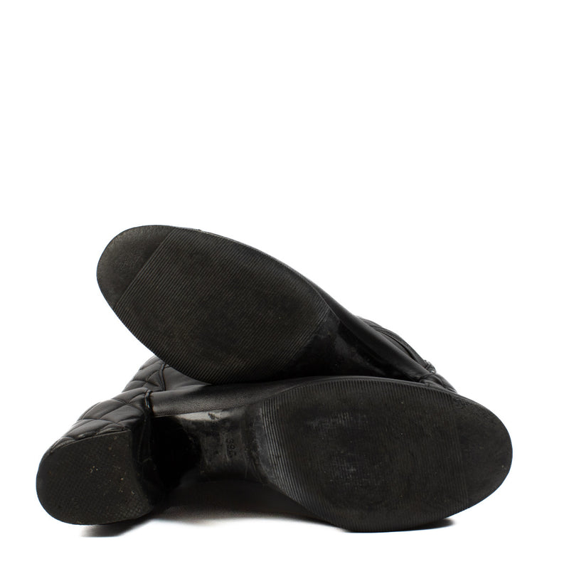 Chanel Black 2.55 Boots - size 39