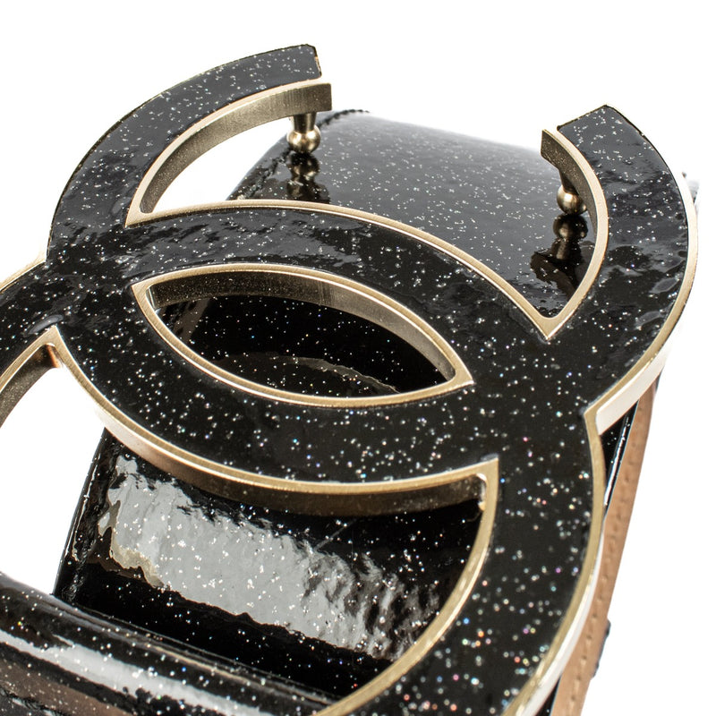 buy 100% authentic pre loved Chanel 08P Patent Leather Glitter Belt - Size 80 on Labellov.com