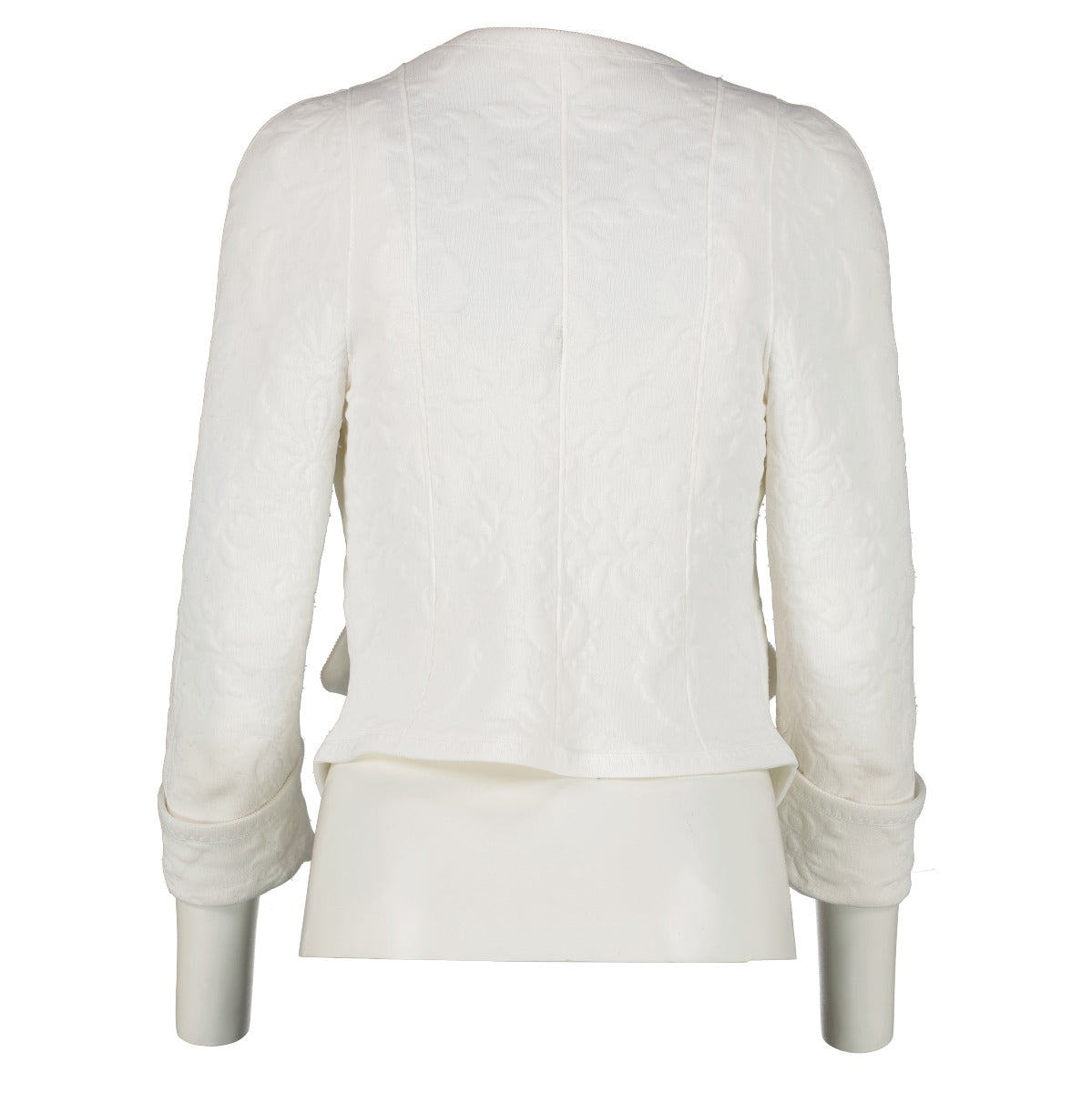 Chanel 2013 White Embossed Jacket