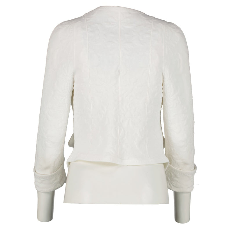 Chanel 2013 White Embossed Jacket