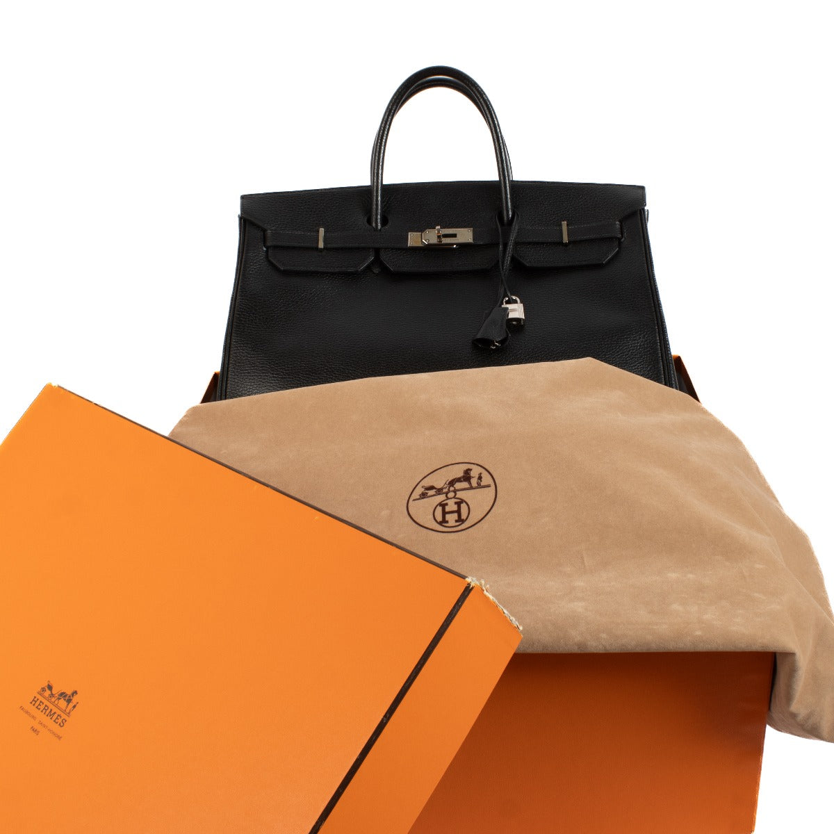 Hermès Birkin 40 Black Ardennes Palladium Hardware