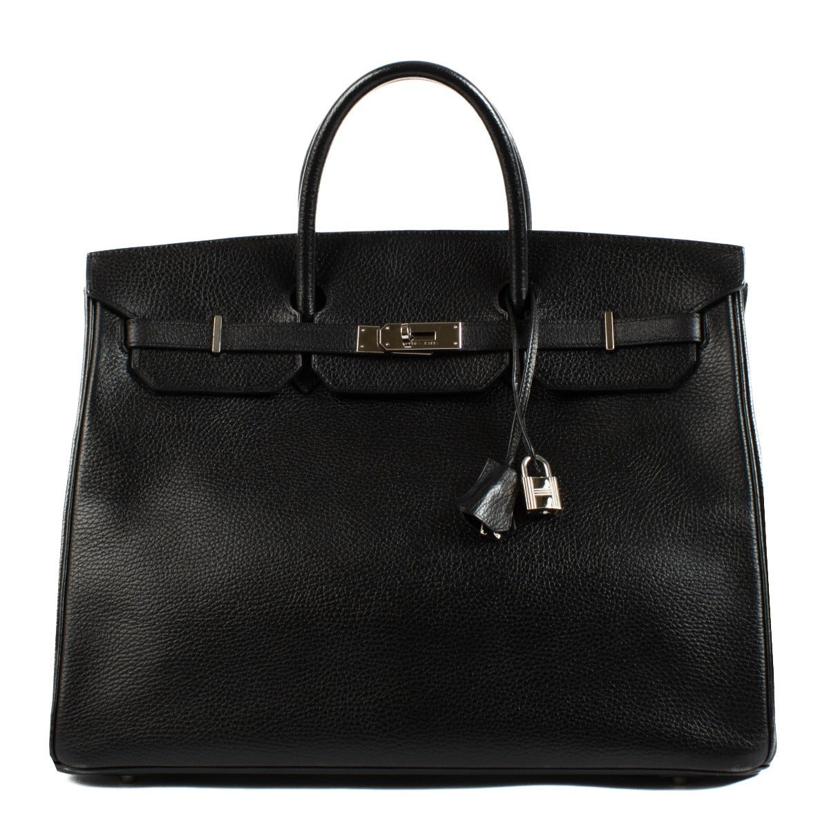 Hermès Birkin 40 Black Ardennes Palladium Hardware