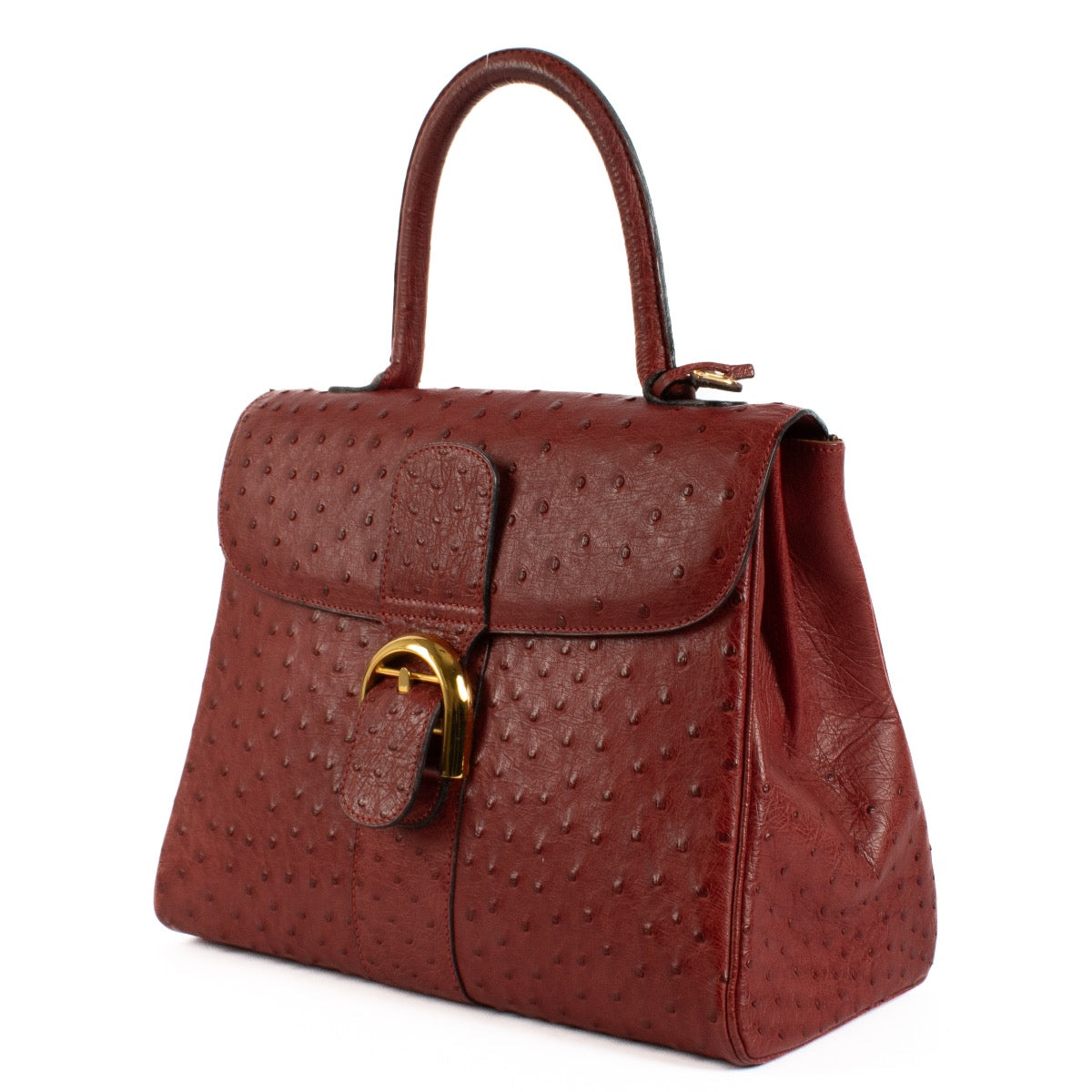 Shop safe online at Labellov in Antwerp, Brussels and Knokke this 100% authentic second hand Delvaux Red Ostrich MM Brillant. Koop veilig tweedehands authentieke Delvaux Red Ostrich MM Brillant bij Labellov.