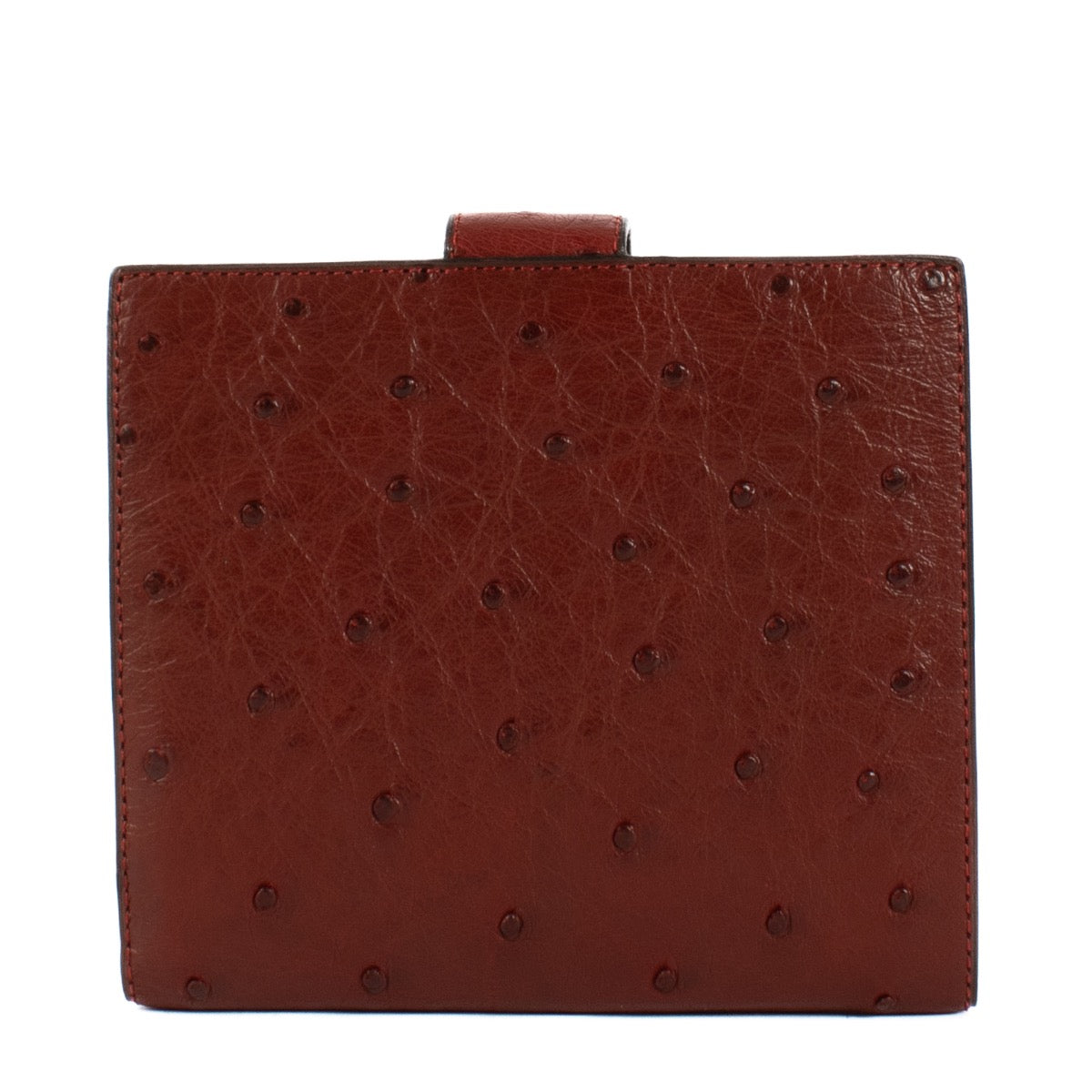 Shop safe online at Labellov in Antwerp, Brussels and Knokke this 100% authentic second hand Delvaux Red Ostrich Wallet