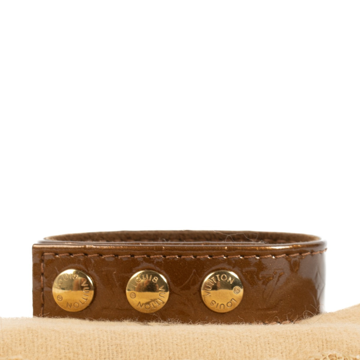 Shop 100% authentic second hand Louis Vuitton Bronze Monogram Vernis Bracelet on labellov.com
